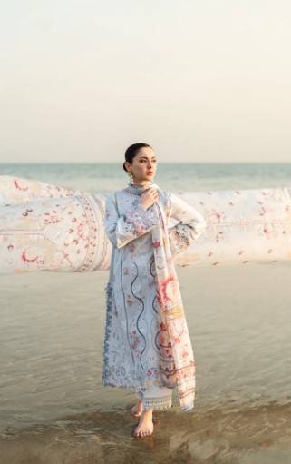 Elegant Pakistani Designer Lawn Suit for Women in Premium Summer Collection