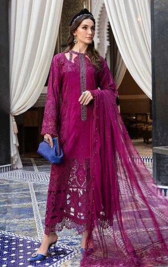 Branded Lawn Collection Pakistan – Elegant Embroidered Lawn Suit for Women
