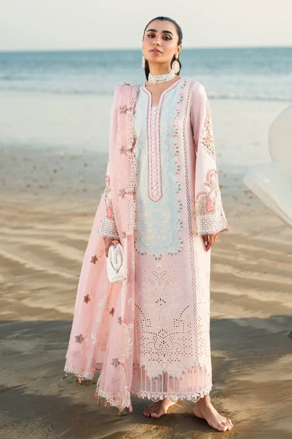 Qalamkar Alara Summer Collection 2025 - Elegant Floral Design"