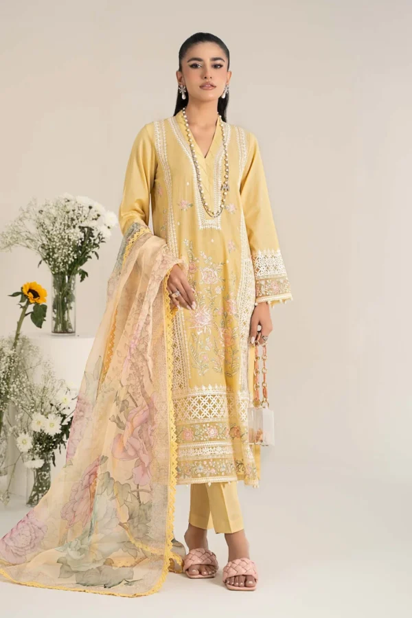 Maria B Sunshine Serenity - Soft Yellow Summer Outfit 2025