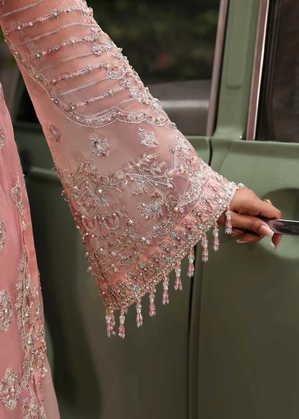 folral soft pink dress online