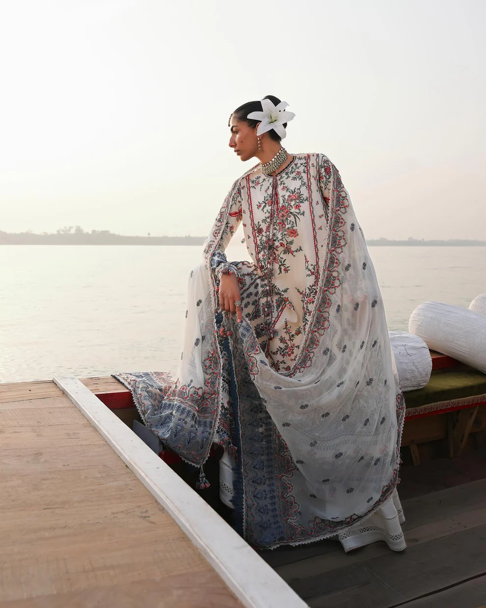 Festive Design of Lawn Suit - Designer Embroidery Quality 3-piece lawn suit for special occasions